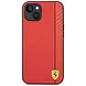 Ferrari Ferrari iPhone 14 Back-Cover hul - Carbon - Rot Ferrari Ferrari iPhone 14 Back-Cover hul - Carbon - Rot