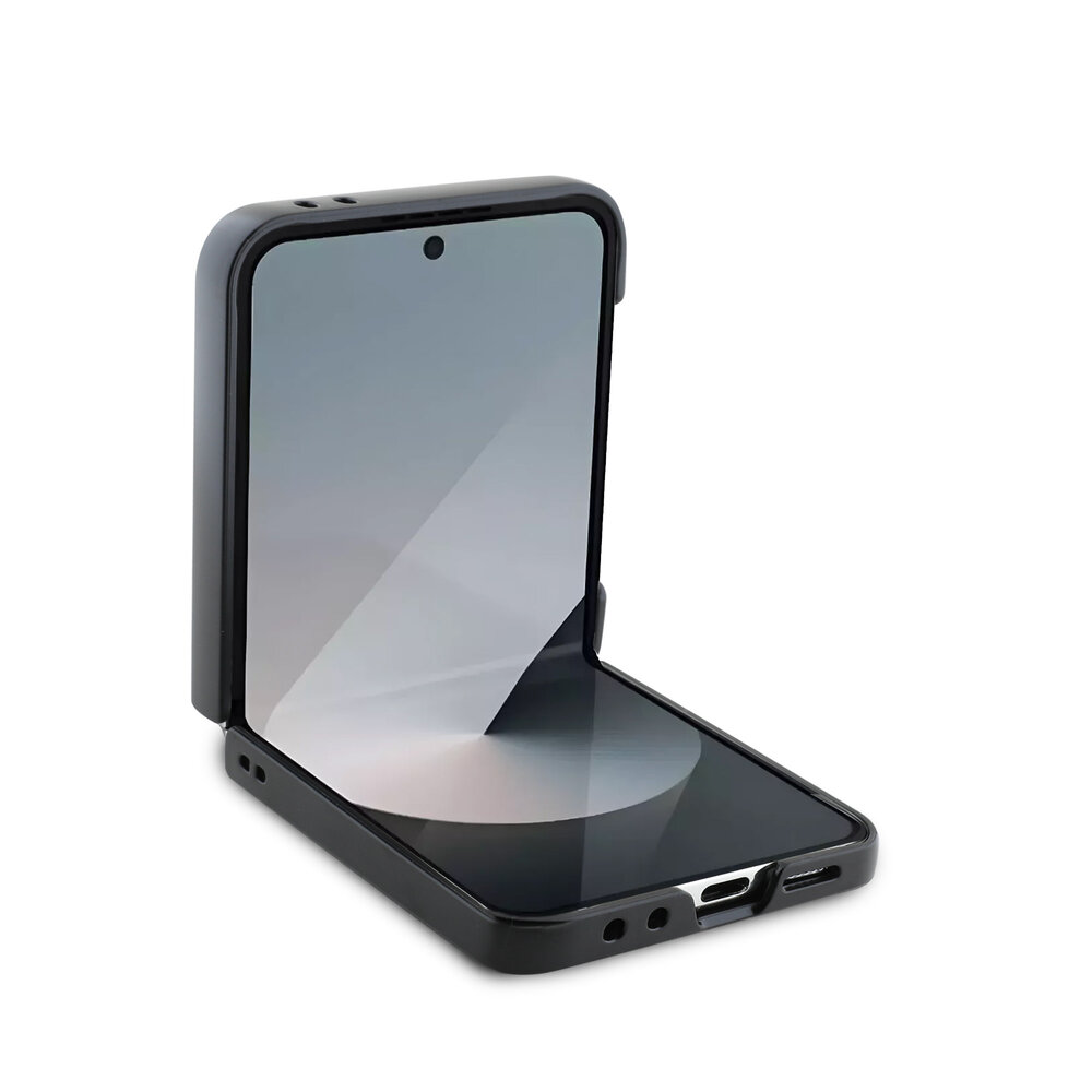 DKNY DKNY Samsung Galaxy Z Flip 6 Repeat Pattern Stack Logo - Black DKNY DKNY Samsung Galaxy Z Flip 6 Repeat Pattern Stack Logo - Black