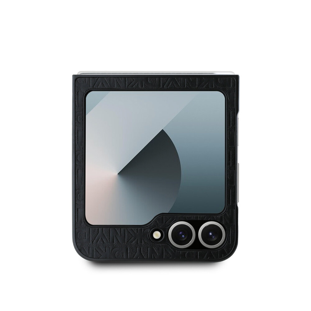 DKNY DKNY Samsung Galaxy Z Flip 6 Repeat Pattern Stack Logo - Black DKNY DKNY Samsung Galaxy Z Flip 6 Repeat Pattern Stack Logo - Black