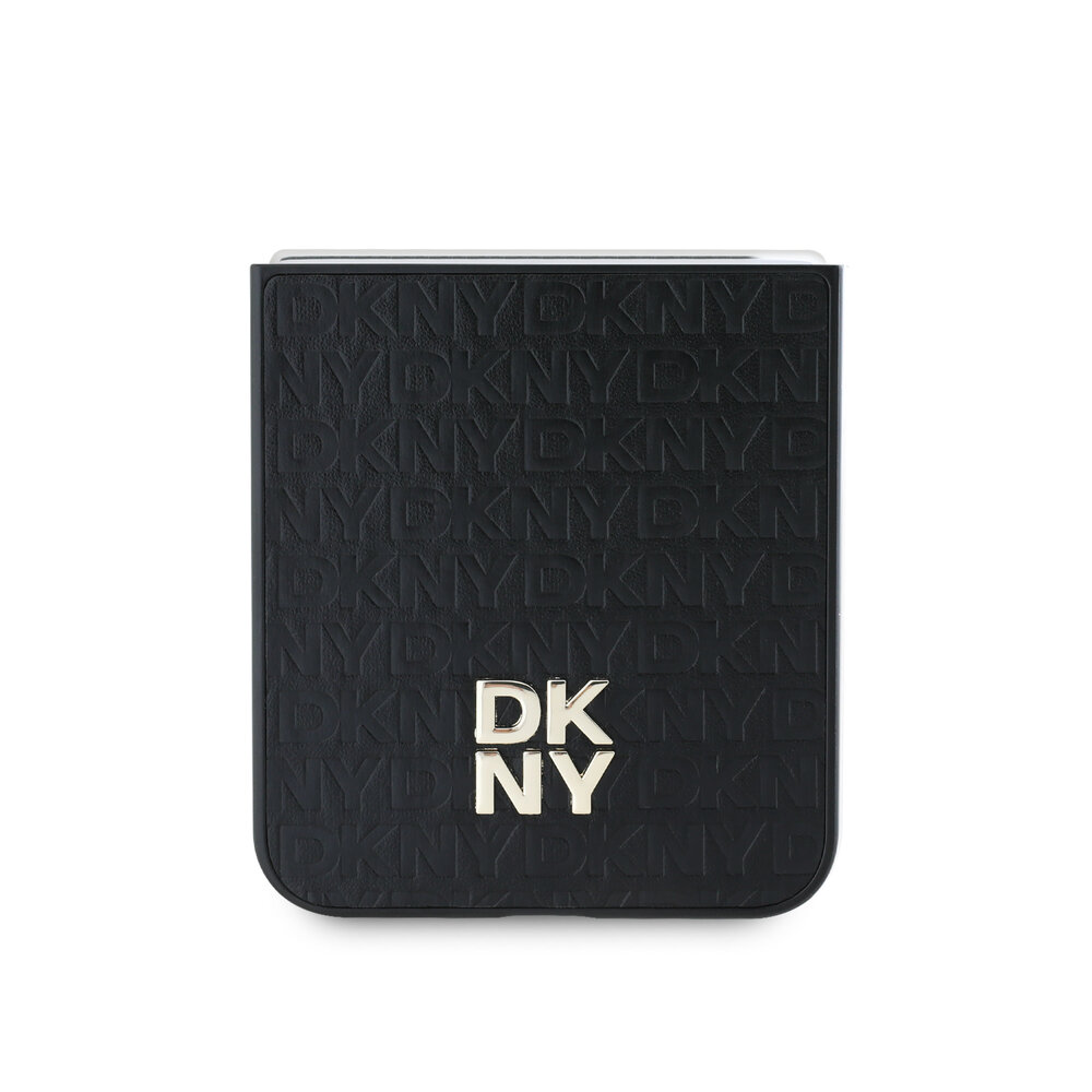 DKNY DKNY Samsung Galaxy Z Flip 6 Repeat Pattern Stack Logo - Black DKNY DKNY Samsung Galaxy Z Flip 6 Repeat Pattern Stack Logo - Black