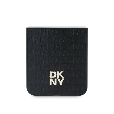 DKNY DKNY Samsung Galaxy Z Flip 6 Repeat Pattern Stack Logo - Black DKNY DKNY Samsung Galaxy Z Flip 6 Repeat Pattern Stack Logo - Black