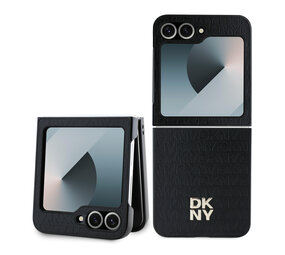 DKNY DKNY Samsung Galaxy Z Flip 6 Repeat Pattern Stack Logo - Black DKNY DKNY Samsung Galaxy Z Flip 6 Repeat Pattern Stack Logo - Black