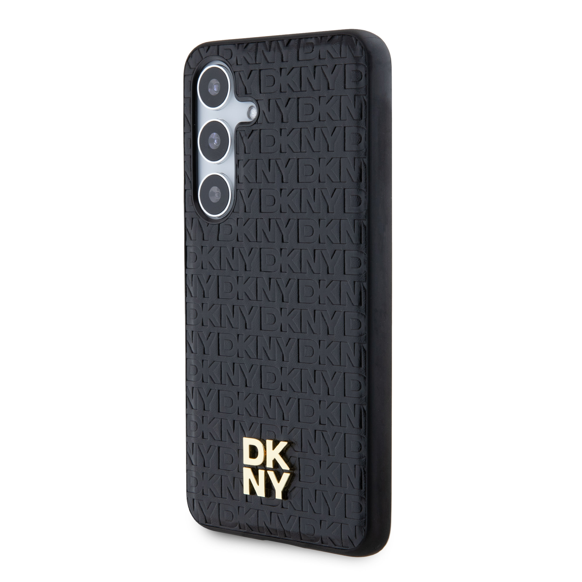 DKNY DKNY Galaxy S24 Backcover Case - Magsafe - Leather Repeat Pattern - Zwart, foto 2 van 6