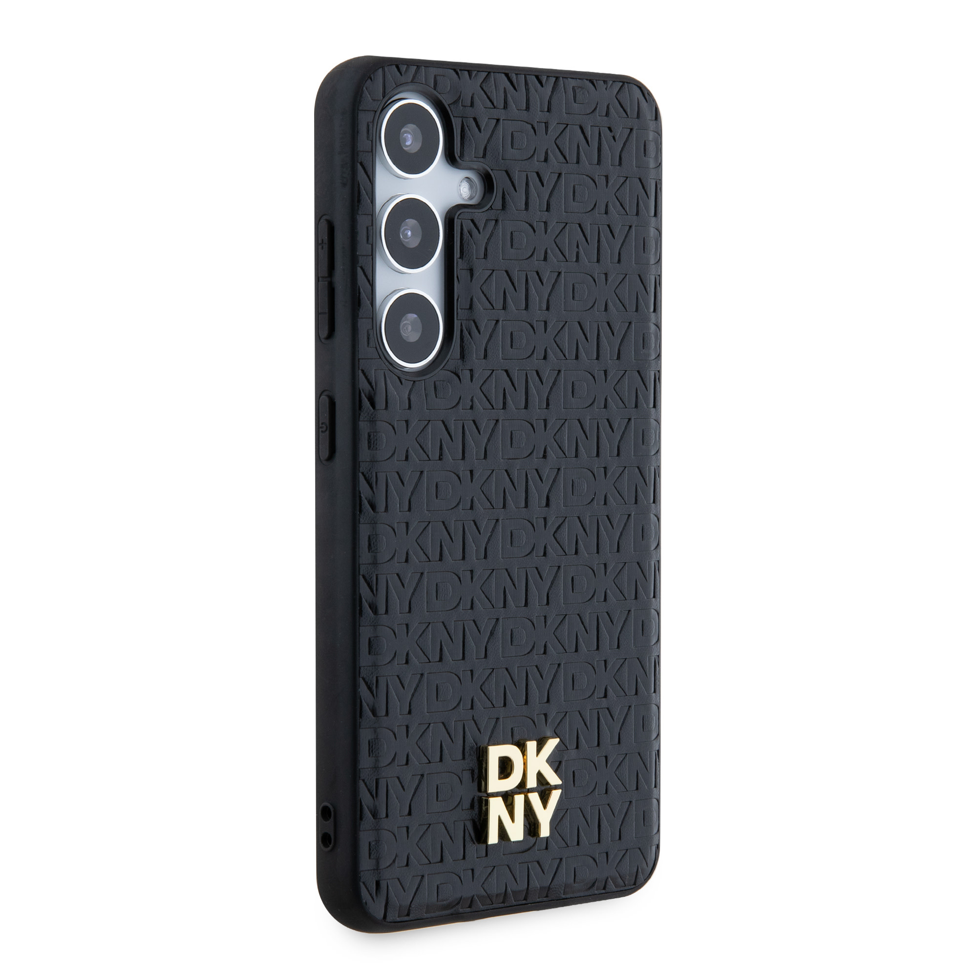 DKNY DKNY Galaxy S24 Backcover Case - Magsafe - Leather Repeat Pattern - Zwart, foto 4 van 6