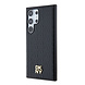 DKNY DKNY Galaxy S24 Ultra Leather Repeat Pattern Stack Logo Magsafe Cas - Black DKNY DKNY Galaxy S24 Ultra Leather Repeat Pattern Stack Logo Magsafe Cas - Black