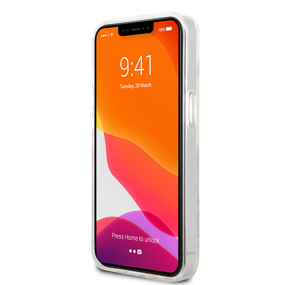 Ferrari Ferrari iPhone 13 Back-Cover hul - 3D Stripes - Transparent Ferrari Ferrari iPhone 13 Back-Cover hul - 3D Stripes - Transparent