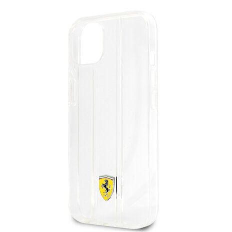 Ferrari Ferrari iPhone 13 Back cover coque 3D Stripes - Transparent Ferrari Ferrari iPhone 13 Back cover coque 3D Stripes - Transparent
