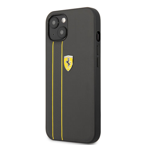 Ferrari Ferrari iPhone 13 Back cover case - 3D Stripes - Yellow Ferrari Ferrari iPhone 13 Back cover case - 3D Stripes - Yellow