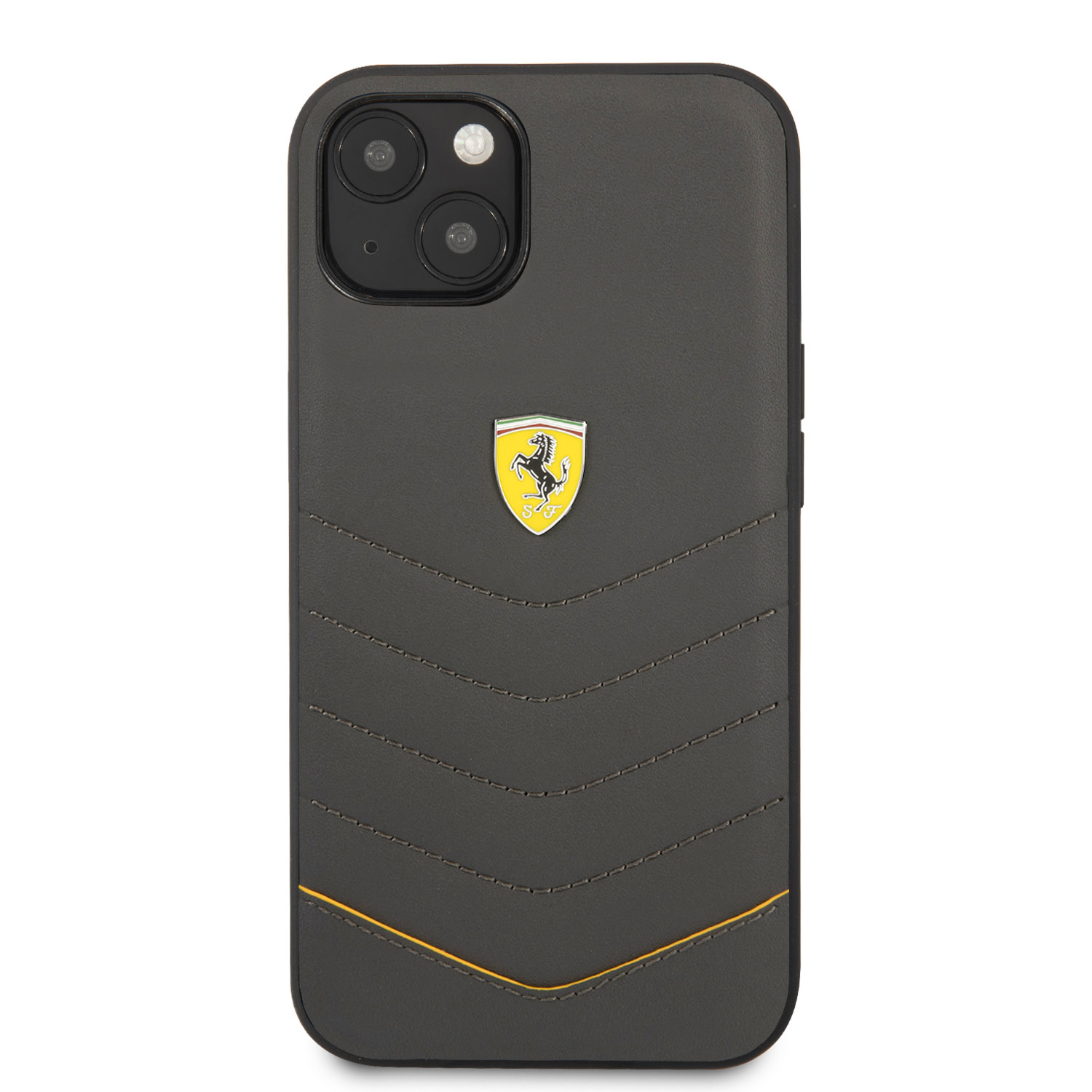 Ferrari Ferrari iPhone 13 Backcover hoesje Quilted - Geel, foto 3 van 6