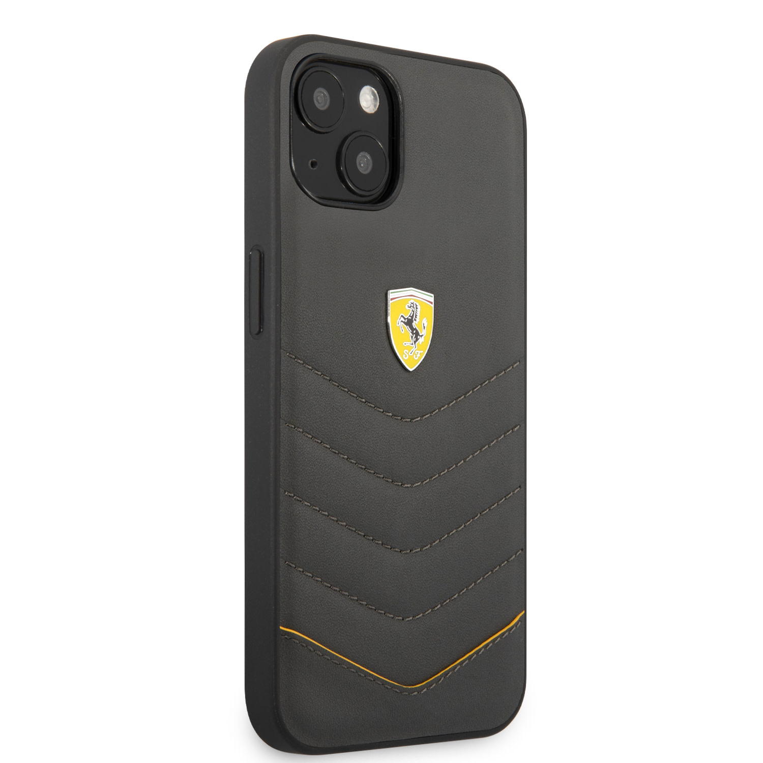 Ferrari Ferrari iPhone 13 Backcover hoesje Quilted - Geel, foto 4 van 6