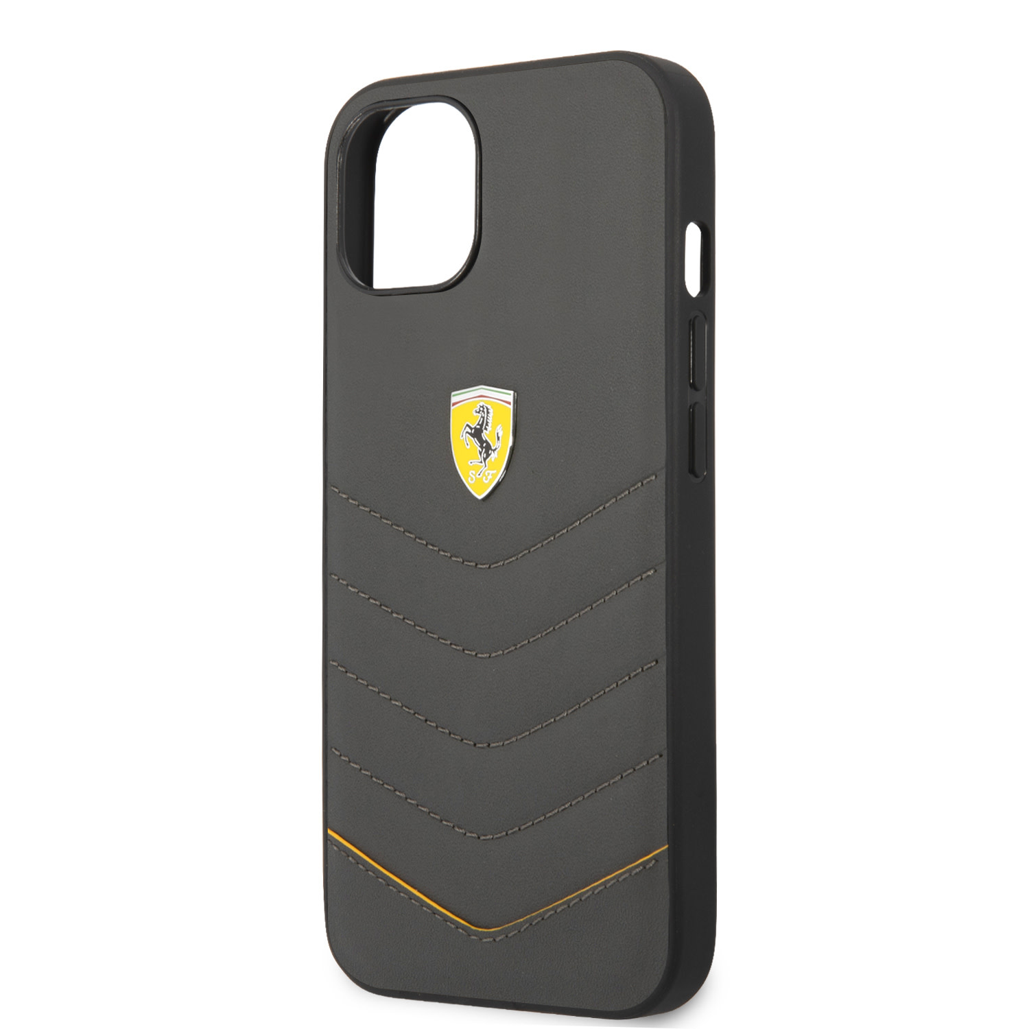 Ferrari Ferrari iPhone 13 Backcover hoesje Quilted - Geel, foto 6 van 6