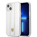 Ferrari Ferrari iPhone 13 Back cover case - 3D Stripes - Silver Ferrari Ferrari iPhone 13 Back cover case - 3D Stripes - Silver