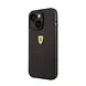 Ferrari Ferrari iPhone 14 Plus & 15 Plus Backcover hoesje - Perforated - Nylon Base - Zwart Ferrari Ferrari iPhone 14 Plus & 15 Plus Backcover hoesje - Perforated - Nylon Base - Zwart