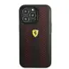 Ferrari Ferrari iPhone 14 Pro Back cover case - Leather Perfo - Red Ferrari Ferrari iPhone 14 Pro Back cover case - Leather Perfo - Red