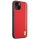 Ferrari Ferrari iPhone 14 Plus Backcover hoesje Carbon - Rood Ferrari Ferrari iPhone 14 Plus Backcover hoesje Carbon - Rood