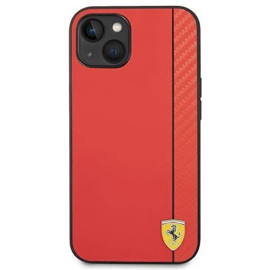 Ferrari Ferrari iPhone 14 Plus Backcover hoesje Carbon - Rood, foto 2 van 5