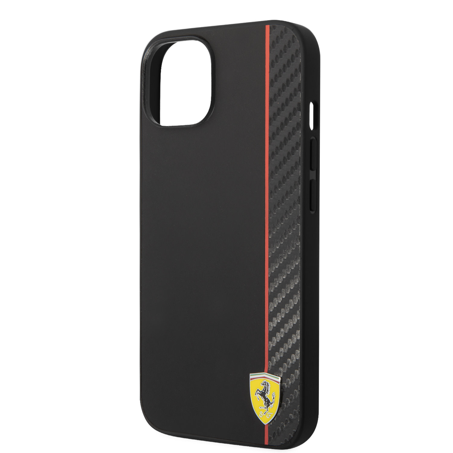 Ferrari Ferrari iPhone 14 Plus Backcover hoesje Bimaterial stripe - Zwart, foto 6 van 6