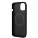 Ferrari Ferrari iPhone 14 Plus Backcover hoesje Bimaterial stripe - Zwart Ferrari Ferrari iPhone 14 Plus Backcover hoesje Bimaterial stripe - Zwart