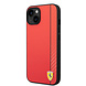 Ferrari Ferrari iPhone 14 Plus Backcover hoesje Bimaterial stripe - Rood Ferrari Ferrari iPhone 14 Plus Backcover hoesje Bimaterial stripe - Rood
