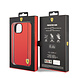 Ferrari Ferrari iPhone 14 Plus Backcover hoesje Bimaterial stripe - Rood Ferrari Ferrari iPhone 14 Plus Backcover hoesje Bimaterial stripe - Rood