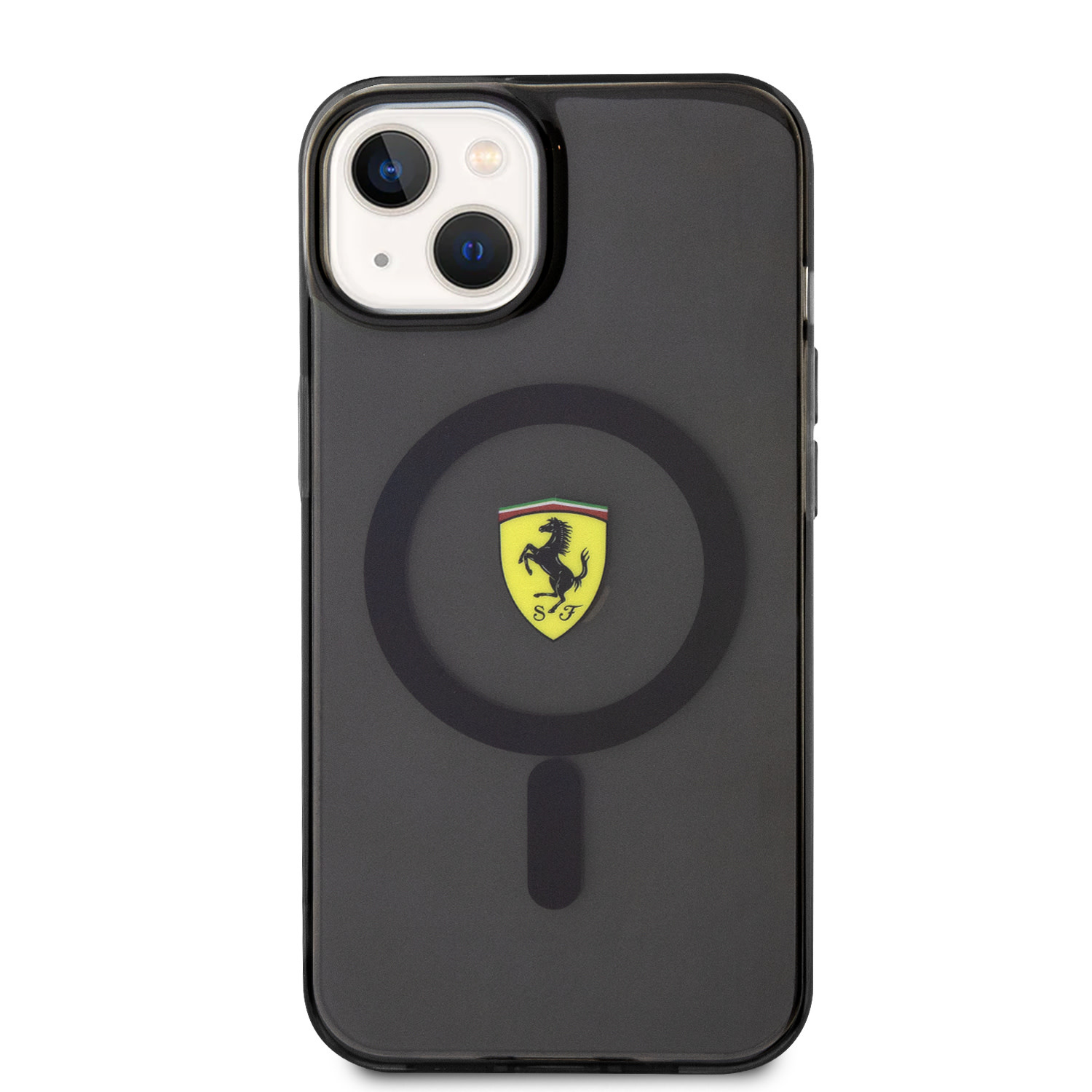Ferrari Ferrari iPhone 14 Plus Backcover hoesje Magsafe Translucent - Zwart, foto 3 van 6
