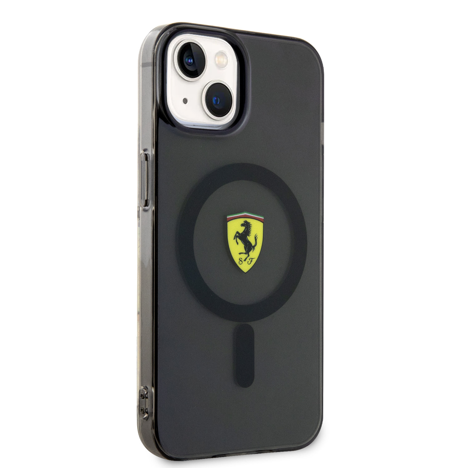 Ferrari Ferrari iPhone 14 Plus Backcover hoesje Magsafe Translucent - Zwart, foto 4 van 6