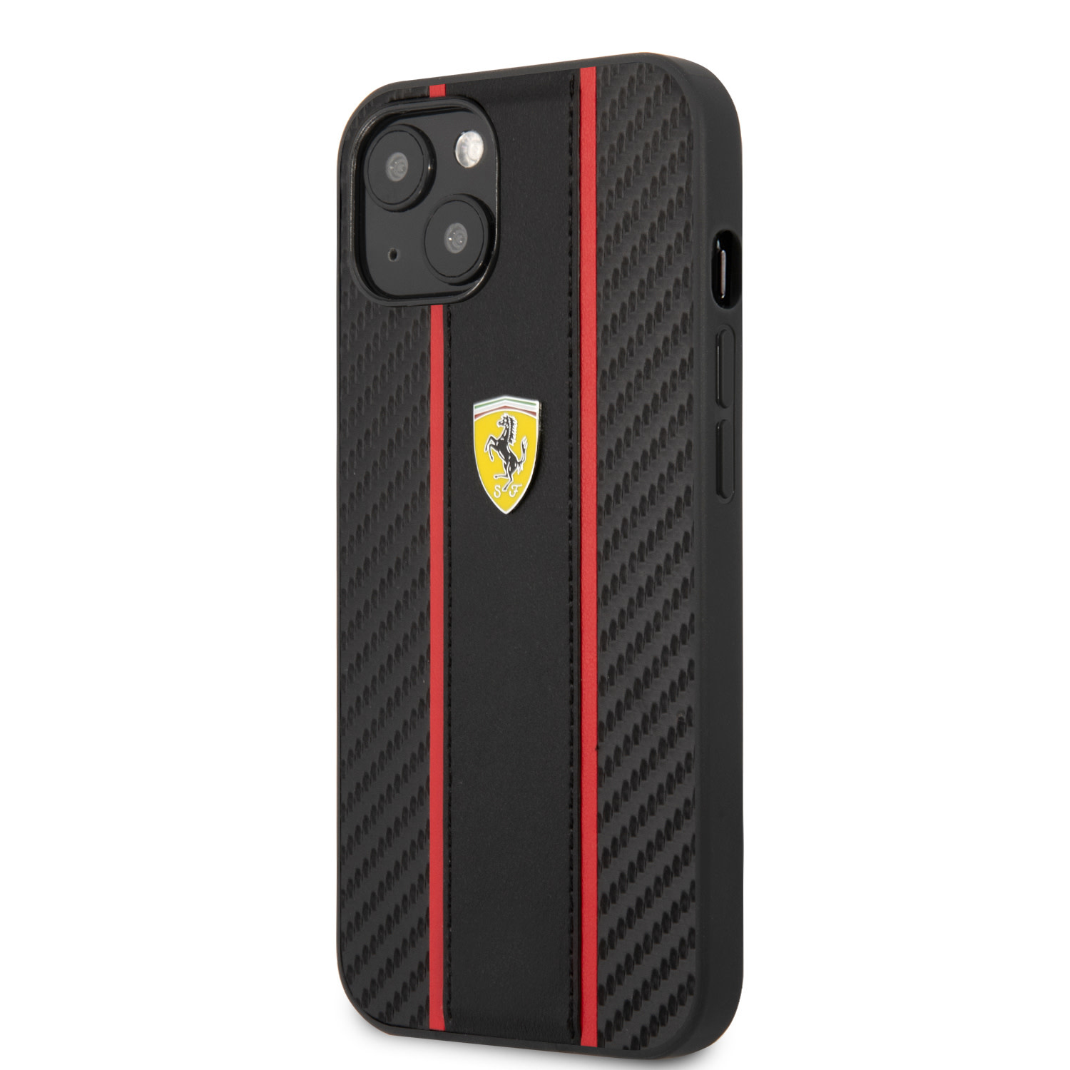 Ferrari Ferrari iPhone 14 Plus Backcover hoesje Central Stripe - Zwart, foto 2 van 6