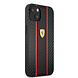 Ferrari Ferrari iPhone 14 Plus Backcover hoesje Central Stripe - Zwart Ferrari Ferrari iPhone 14 Plus Backcover hoesje Central Stripe - Zwart