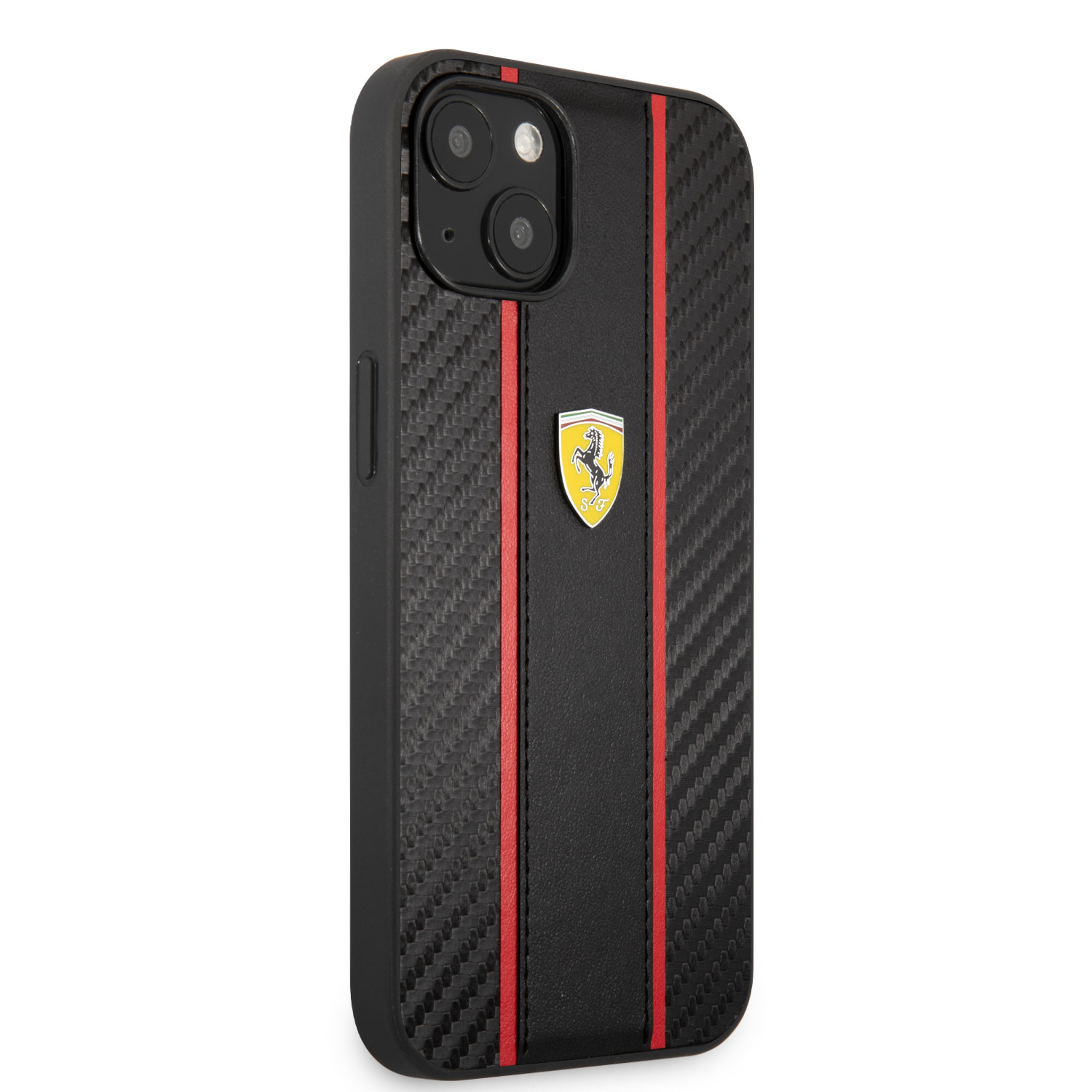Ferrari Ferrari iPhone 14 Plus Backcover hoesje Central Stripe - Zwart, foto 4 van 6