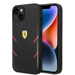 Ferrari iPhone 14 Plus Back cover case - Hot Stamp - Black