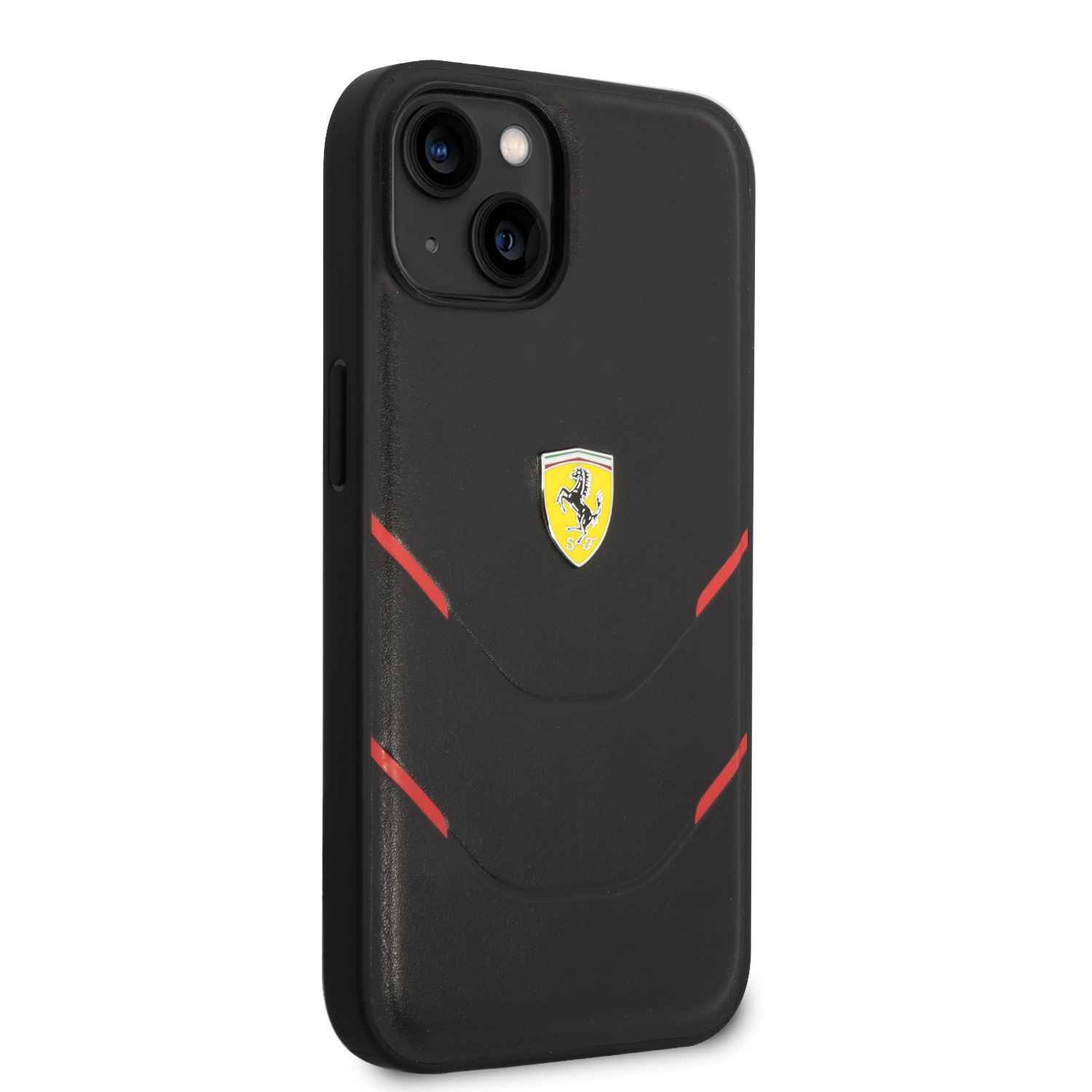Ferrari Ferrari iPhone 14 Plus Backcover hoesje Hot Stamp - Zwart, foto 5 van 6