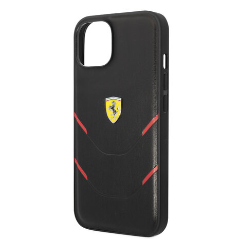 Ferrari Ferrari iPhone 14 Plus Back cover coque Hot Stamp - Noir Ferrari Ferrari iPhone 14 Plus Back cover coque Hot Stamp - Noir