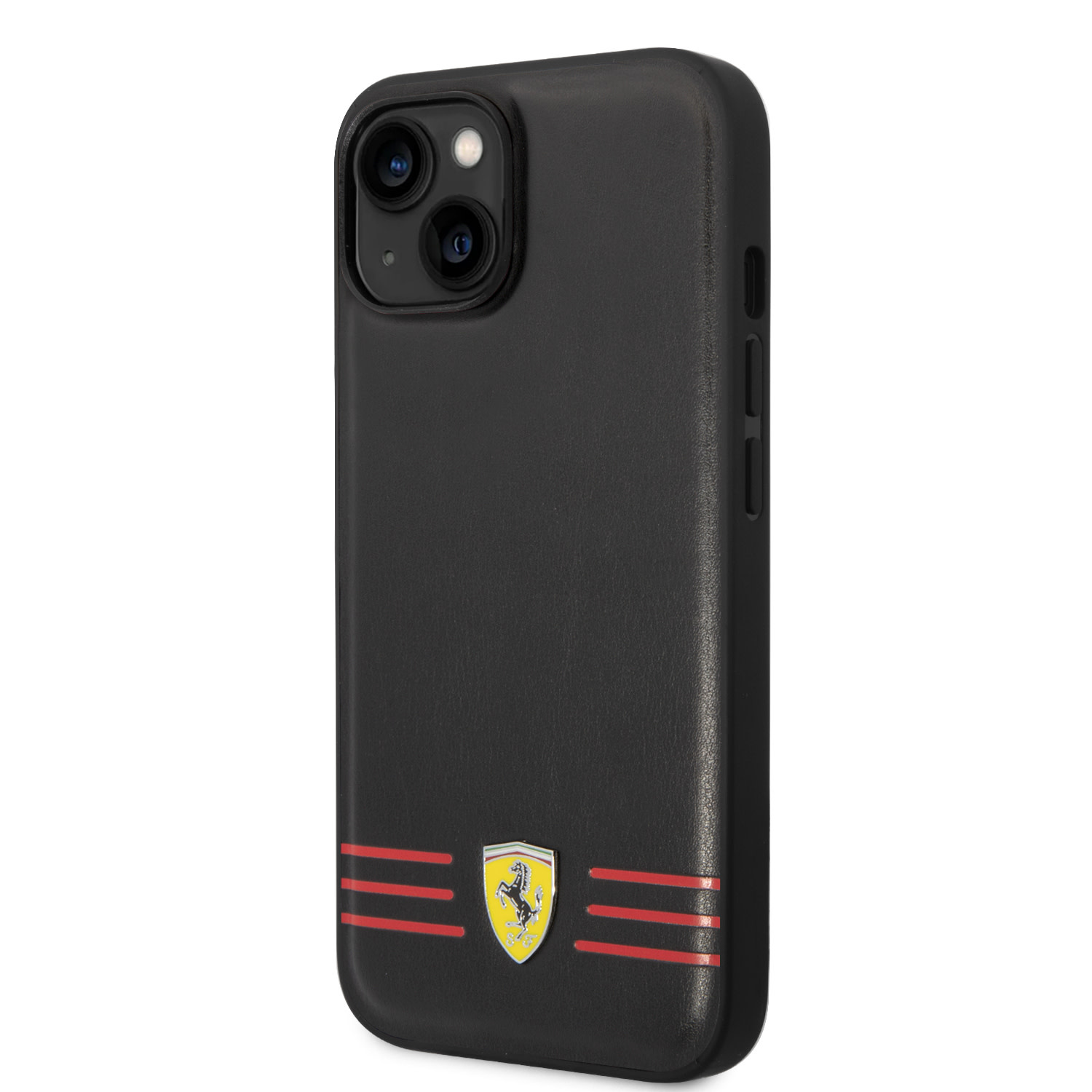 Ferrari Ferrari iPhone 14 Plus Backcover hoesje Trio lines - Zwart, foto 2 van 6