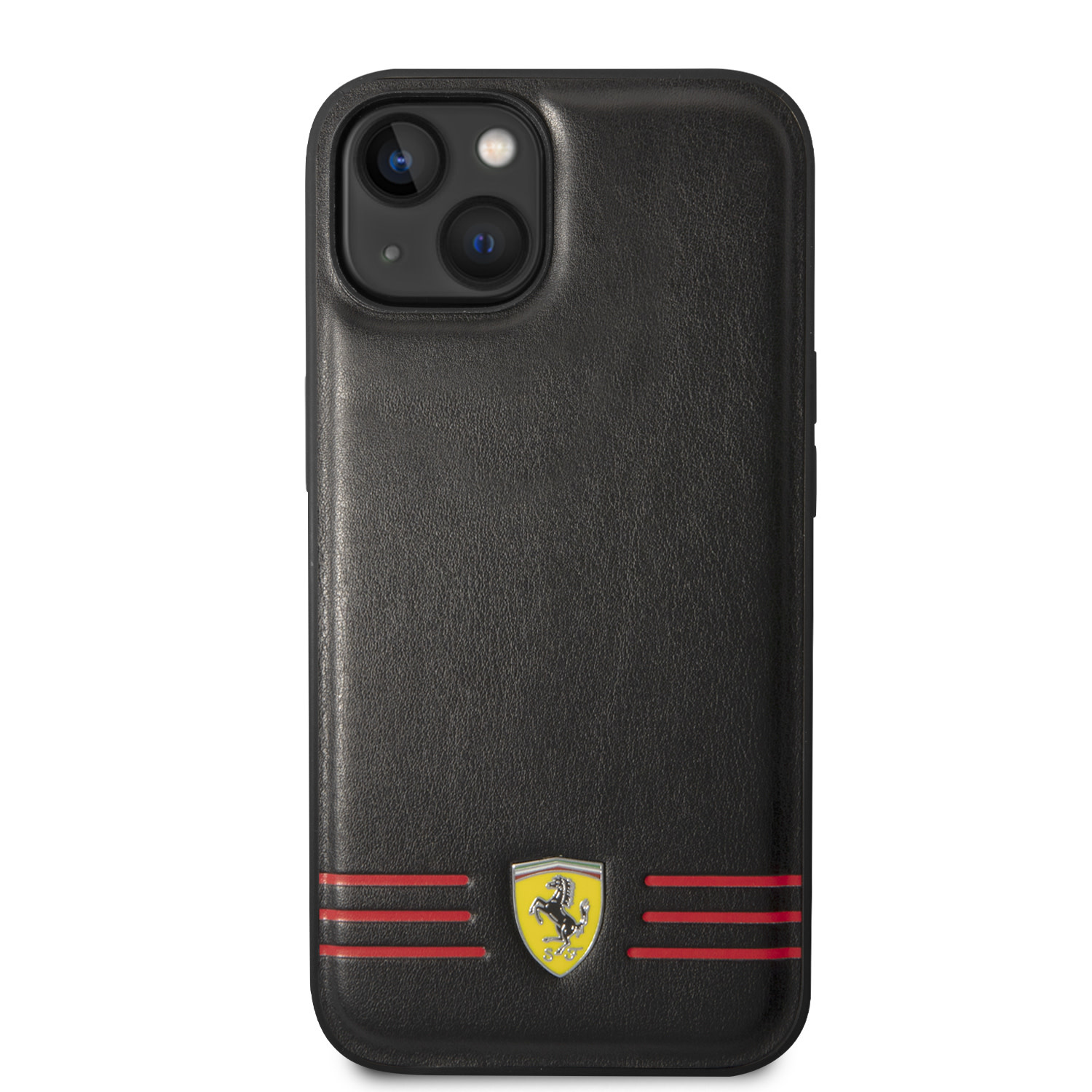 Ferrari Ferrari iPhone 14 Plus Backcover hoesje Trio lines - Zwart, foto 3 van 6