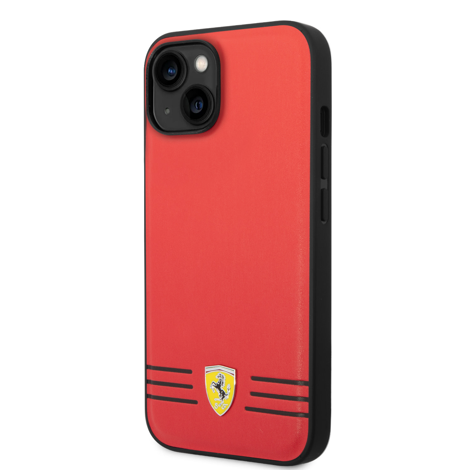 Ferrari Ferrari iPhone 14 Plus Backcover hoesje Trio lines - Rood, foto 2 van 6