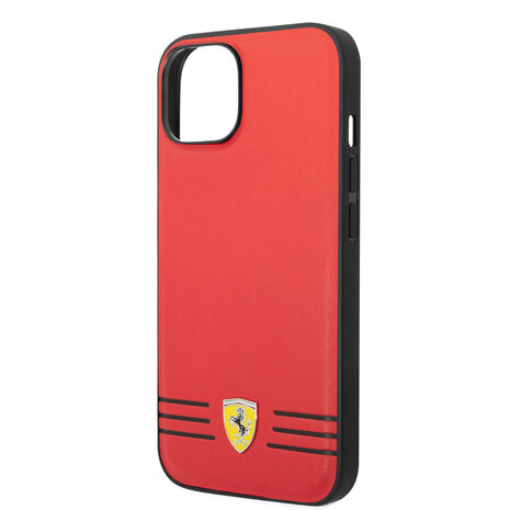 Ferrari Ferrari iPhone 14 Plus Back-Cover hul - Trio lines - Rot Ferrari Ferrari iPhone 14 Plus Back-Cover hul - Trio lines - Rot
