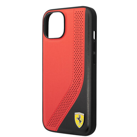 Ferrari Ferrari iPhone 14 Plus Back cover coque Perforated - Rouge Ferrari Ferrari iPhone 14 Plus Back cover coque Perforated - Rouge