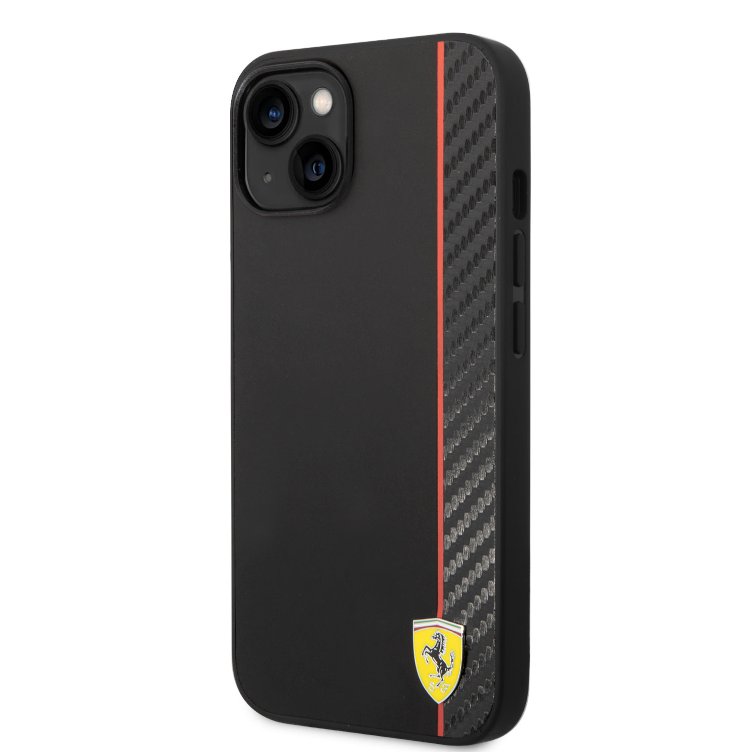 Ferrari Ferrari iPhone 14 Plus Backcover hoesje Bimaterial stripe - Zwart, foto 5 van 6