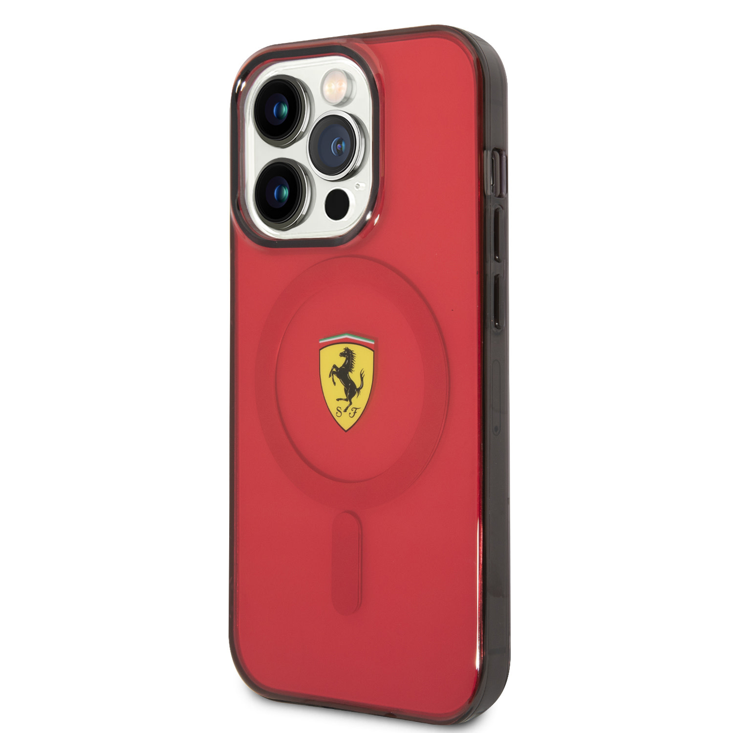 Ferrari Ferrari iPhone 14 Pro Max Backcover hoesje Translucent Red - Rood, foto 2 van 6