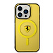 Ferrari Ferrari iPhone 14 Pro Max Back cover coque - Magsafe - Translucent Yellow - Jaune Ferrari Ferrari iPhone 14 Pro Max Back cover coque - Magsafe - Translucent Yellow - Jaune
