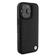 BMW BMW iPhone 16 Pro Backcover hoesje Leather Hot Stamp - Zwart BMW BMW iPhone 16 Pro Backcover hoesje Leather Hot Stamp - Zwart