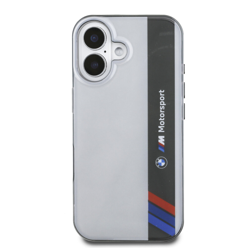 BMW BMW iPhone 16 Back cover case - Motorsport IML - Grey BMW BMW iPhone 16 Back cover case - Motorsport IML - Grey