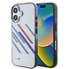 BMW BMW iPhone 16 Backcover hoesje Random Stripes - Grijs BMW BMW iPhone 16 Backcover hoesje Random Stripes - Grijs