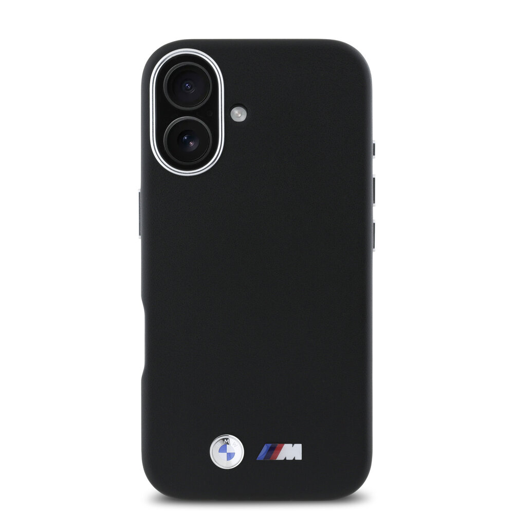 BMW BMW iPhone 16 Back-Cover hul - Smooth Full Wrapped Metal - Schwarz BMW BMW iPhone 16 Back-Cover hul - Smooth Full Wrapped Metal - Schwarz