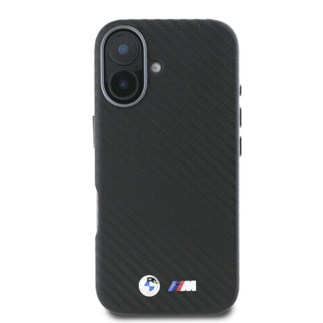 BMW BMW iPhone 16 Back-Cover hul - Carbon Wrapped - Schwarz BMW BMW iPhone 16 Back-Cover hul - Carbon Wrapped - Schwarz