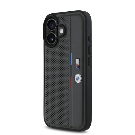 BMW BMW iPhone 16 Back-Cover hul - Tricolor Detail Line - Grau BMW BMW iPhone 16 Back-Cover hul - Tricolor Detail Line - Grau