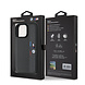 BMW BMW iPhone 16 Pro Max Backcover hoesje Perforated Tricolor Detail Line - Grijs BMW BMW iPhone 16 Pro Max Backcover hoesje Perforated Tricolor Detail Line - Grijs
