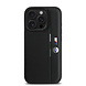 BMW BMW iPhone 16 Pro Max Backcover hoesje Perforated Tricolor Detail Line - Zwart BMW BMW iPhone 16 Pro Max Backcover hoesje Perforated Tricolor Detail Line - Zwart