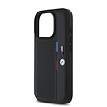 BMW BMW iPhone 16 Pro Max Back-Cover hul - Perforated Tricolor Detail Line - Schwarz
