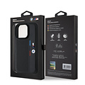BMW BMW iPhone 16 Pro Max Back-Cover hul - Perforated Tricolor Detail Line - Schwarz